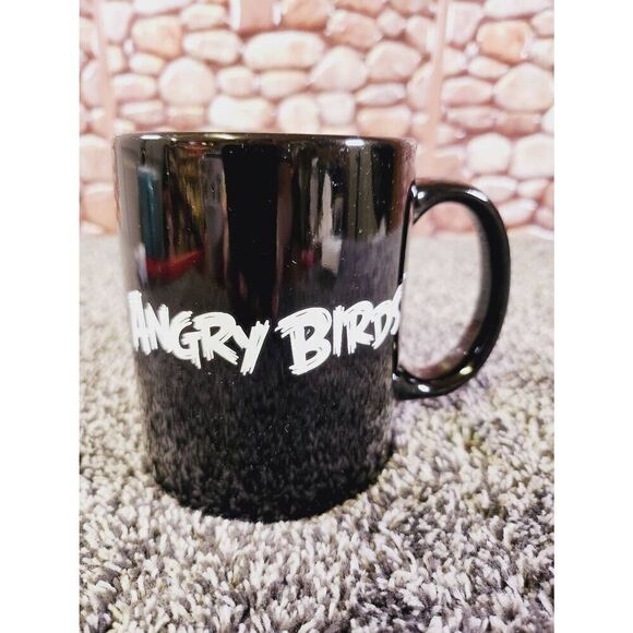 Angry Birds Collectible Coffee Cup | 2-Sided Black Mug | 2009-2012 by Rovio - Picture 2 of 6